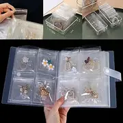 Transparent Jewelry Storage Albums Gifts With Zip-lock Bag Reclosable Necklace Rings Bags Portable Earring Display Cover