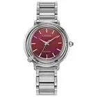 Citizen Arcly Women's EM1091-67X Eco-Drive Red Dial Stainless Steel Watch