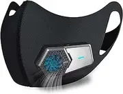 LSGTT Personal Smart Electric Face Mask, Reusable Wearable Air Purifier With Fan for Supply, Used for Cycling, Running, Weeding, Outdoor Sports