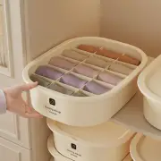 Plastic Underwear Storage Box 1/10/15 Grids Wardrobe Socks Organizer for Home