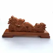 Tabletop Sword Knife Dagger Cane Gun Holder Stand Peach Wood Display Rack