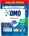 50pk OMO Triple Active 3 In 1 Laundry Capsules Detergent Stain Remover