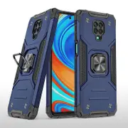 2PCS Shockproof Armor Metal Ring Holder Case For Xiaomi Redmi Note 10 Pro - Blue Redmi Note 10 Pro