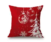 Merry Christmas on Cotton & Linen Pillow Cover Pillow Case Cushion Cover 89358