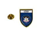 pins pin's flag national badge backpack hat shield world usa utah