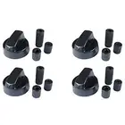 FITS BELLING STOVES BLACK COOKER OVEN HOB CONTROL KNOB SWITCH 082613643 4 PACK