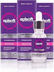 Episoft Hair Inhibitor by Bubbly, Hair Remover for Women and Men, Nourishing and Alcohol-Free Formula for Smooth Skin and Beautiful Appearance, For All Skin Types (Pack of 3)