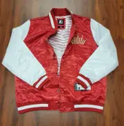 Starter 50th Anniversary Black Label Budweiser Satin Varsity Jacket Men's XL New