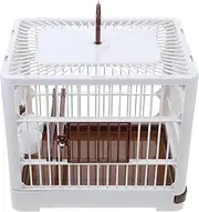 TOYANDONA Portable Parrot Cage for Carrier with Perch Stand Removable Tray Lightweight Design for Outdoor Adventures and Bird Care