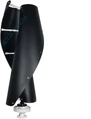 HUIZHITENGDA Black Spiral Wind Turbines Generator Kit,12000W 12V 24V 48V Turbines Wind Turbine Generators with Charge Controller for Home Outdoor Camping Use(Black)