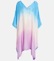 [Juliet Dunn] Juliet Dunn Ombré silk poncho One Size multicoloured