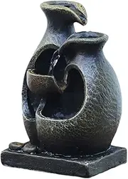 Tabletop Water Fountain Creative Desktop European-Style Flowing Water Fountain Decoration Living Room Screen Porch Home Decoration Office Relaxation Meditation Fountain