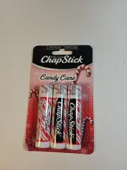 ChapStick Candy Cane Limited Edition Lip Balm Care 3-Pack