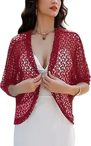 [Gyabnw] Bolero Cardigans for Women UK Summer Shrug Ladies Short Sleeve Cardigans