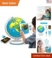 Globe + App | AR World Globe | 400 Wonders, 1000+ Facts | STEM Toy for Kids 4-10