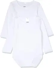 Bonds Baby Wonderbodies Long Sleeve Bodysuit - 2 Pack, White (2 Pack), 000 (0...