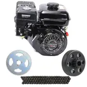 210CC 7HP OHV Petrol Gasoline Engine Motor+#35 Clutch Sprocket Go Kart Mower