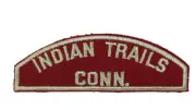 INDIAN TRAILS / CONN. Red & White Shoulder Strip RWS CSP mint (Z1858)