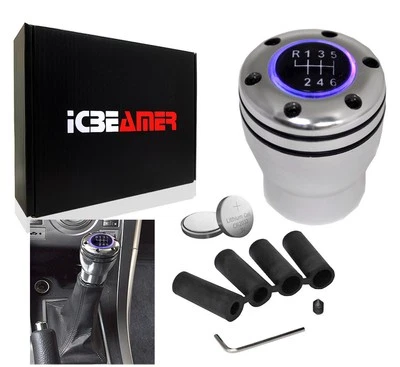 JDM Style Manual Transmision Stick shifter shift knob with LED Purple Light X248 (for: BMW)