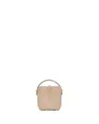 SAINT LAURENT Le 37 Mini $2300 Dark Beige Shiny Leather Bucket Bag New/Authentic