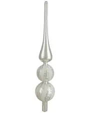 Northlight 14.75in Glitter Glass Finial Christmas Tree Topper