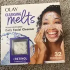 NEW Olay Cleansing Melts + Retinol Water-Activated Daily Facial Cleansers 32