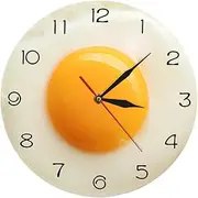 Clock 12 inch Quartz Round Clock Non-Ticking Battery Operated Wall Decor Kitchen, Office, Living Room, Bedroom &