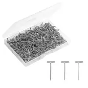 500 Pcs 1 Inch Stainless Steel T Pins Sewing Pins for Wigs Foam Head Quilting