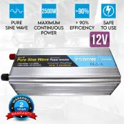 Elinz Pure Sine Wave Power Inverter 2500w / 5000w 12v - 240v AUS plug Car Boat Caravan