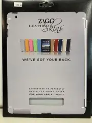 Zagg Gray Smart LEATHERskin for Apple iPad 2 Synthetic Leather Skin Protection