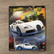 Hot Wheels 2025 Premium Car Culture Hammer Drops Bugatti Veyron 1/5 White