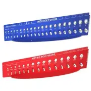 SAE and Metric Bolt Gauges, Nut and Bolt Thread Checker, Bolt and Nut