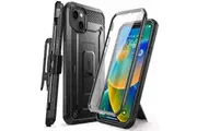 For Iphone 14 2022 / For Iphone 13 2021 6.1 Inch Ub Pro Full-Body Rugged Holster Case With Built-In Screen Protector