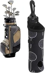 Golf Tee Bag | Portable Golf Pouch,with Belt Clip, Lightweight Golfing Accessories for Course Practice Tournament Events Driving Range