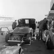Dick Thompson Jacky Ickx J W Automotive Ford GT40 in the pit lane Old Photo 1
