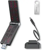 Wavlink AX1800 USB WiFi Adapter, 3.0 Dual Band High Gain WIFI6-AX1800