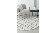 Prince Geometric Diamond Round Rug