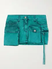 [The Attico] The Attico - Denim Mini Skirt - Blue - IT38 IT 38 Blue