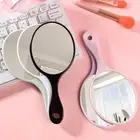1Pcs Handheld Makeup Mirror Round Vanity Mirror With Handle Hand Mirror _da
