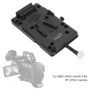 V Mount V lock D-Tap BP Battery Plate Adapter For Blackmagic Design URSA Mini 4K