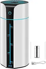 [WJnflQN] Humidifier Large Room,USB Air Diffuser for Indoor | Quiet Humidifiers with Auto Shut-Off & 7 Colors LED for Nursery Living Room Basement Bathroom Car RV