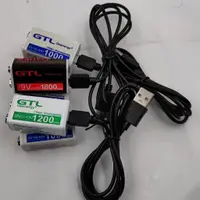 在飛比找蝦皮購物優惠-【現貨】9v充電 鋰電池 usb 可充電 萬用表 吉他 話筒