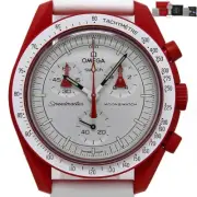 Omega x Swatch: Mission to MARS Moonswatch Speedmaster SO33R100 NEW OM64