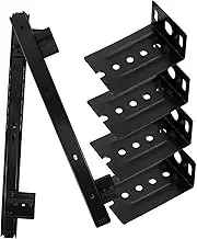 FIXOSHEE 1 Set Sturdy Steel Keyboard Tray Slides Space Saving Slide Rails for Desk Organization Heavy Duty Side Mount Design for Comfortable Typing and Optimized Workspace