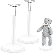 jojofuny 2 Pcs Doll Rack Toys Display Shelves Display Shelf Display Case Doll Holder Stands Doll Holders Creative Doll Stand Action Figure Stand Portable Doll Stand Puppet Doll White
