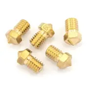 5pcs Brass 0.5mm E3D V6 Extruder Nozzle M6 Hotend 1.75mm Filament Spare Parts