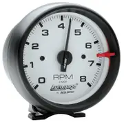 Auto Meter Auto gage Tachometer 3-3/4" Pedestal Mount Black White 0-8,000 rpm