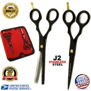 J2 HAIR CUTTING THINNING BARBER SALON HOME HAIRCUT SCISSORS/SHEARS SET KIT (6")