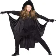 Kids Halloween Costume Bat Vampire Wings Hooded Cape Fancy Dress up Costume Cosp
