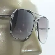 Reading Glasses Man Sunglasses Tinted Aviator True Bifocal Hematite Frame +1.00